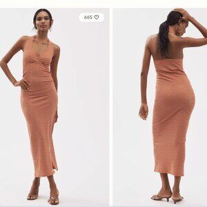 Anthropologie Autumn 70’s Summer striped Midi Dress